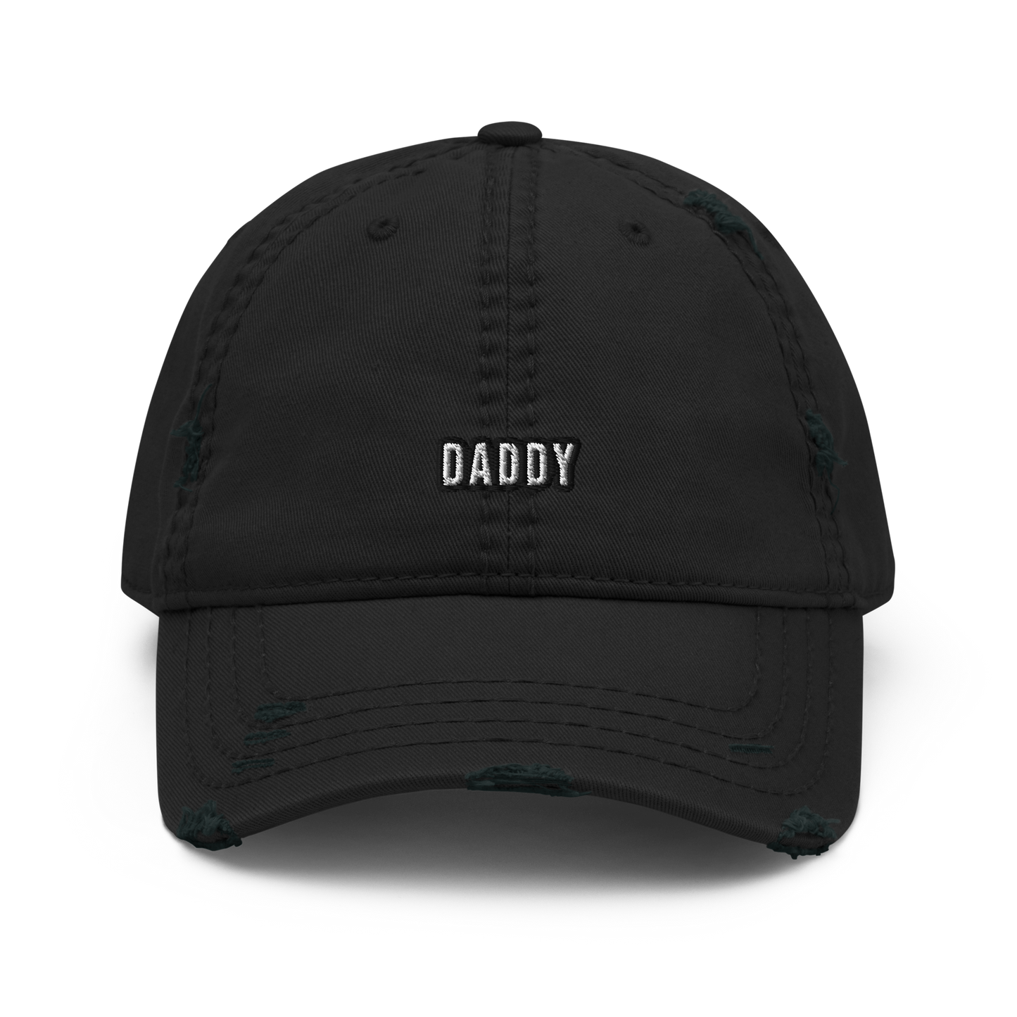 Black Daddy Distressed Cap