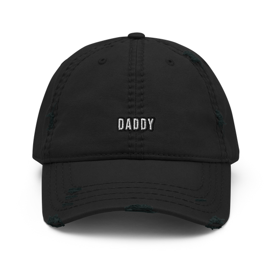 Black Daddy Distressed Cap