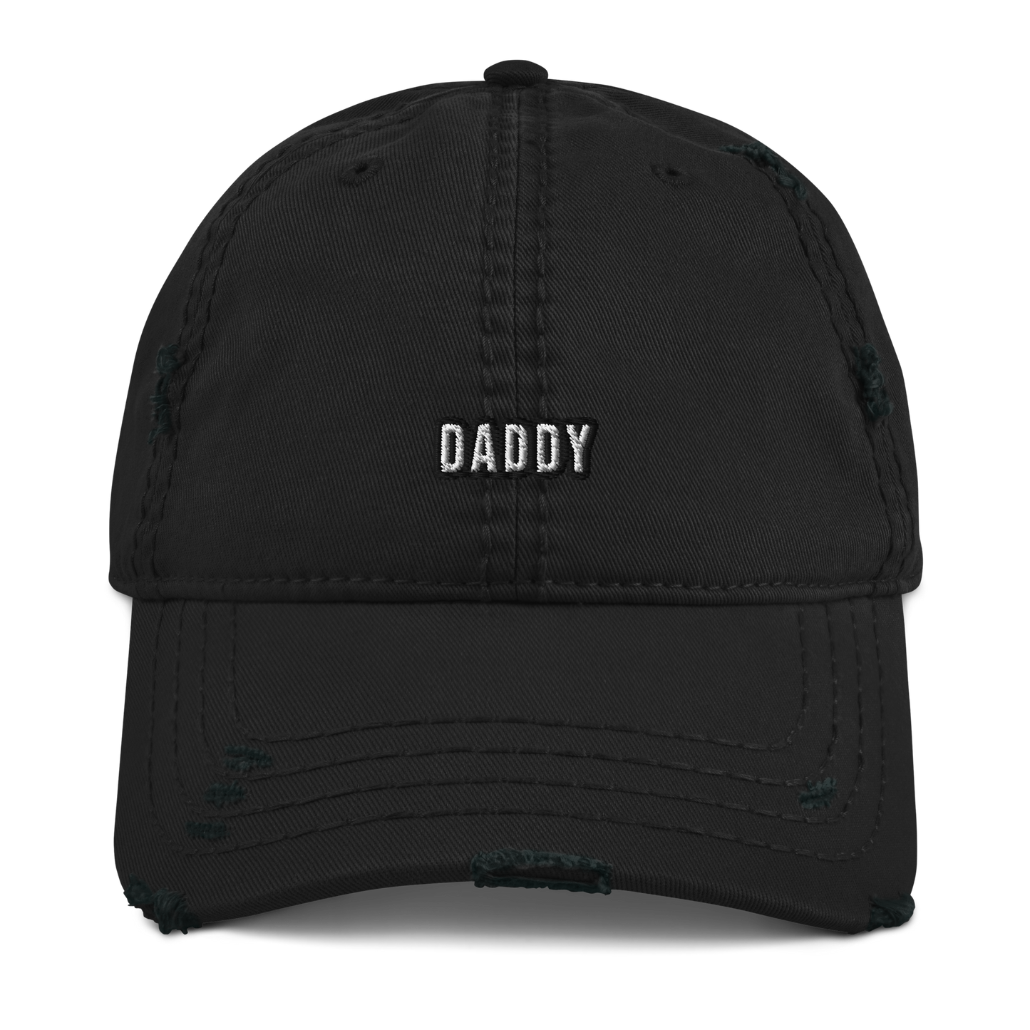 Black Daddy Distressed Cap