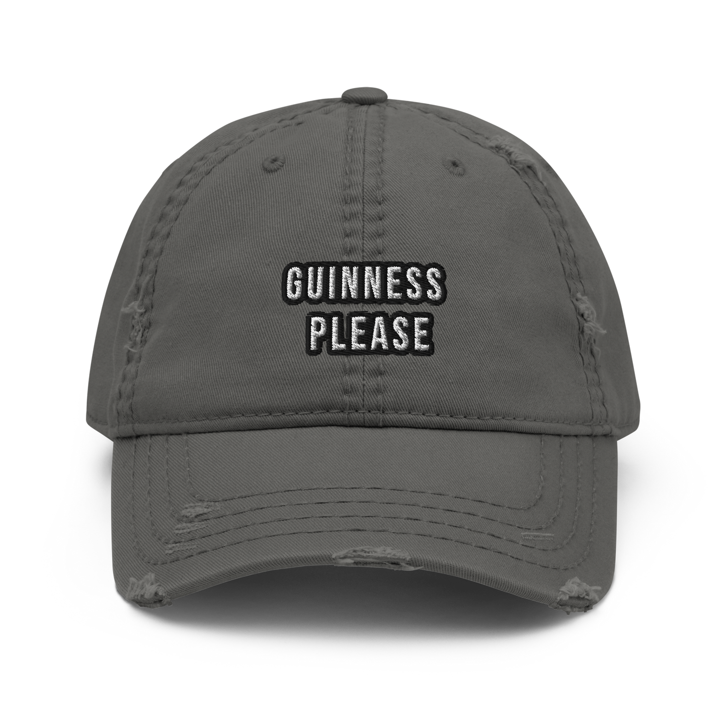 Guinness Please Funny Distressed Cap