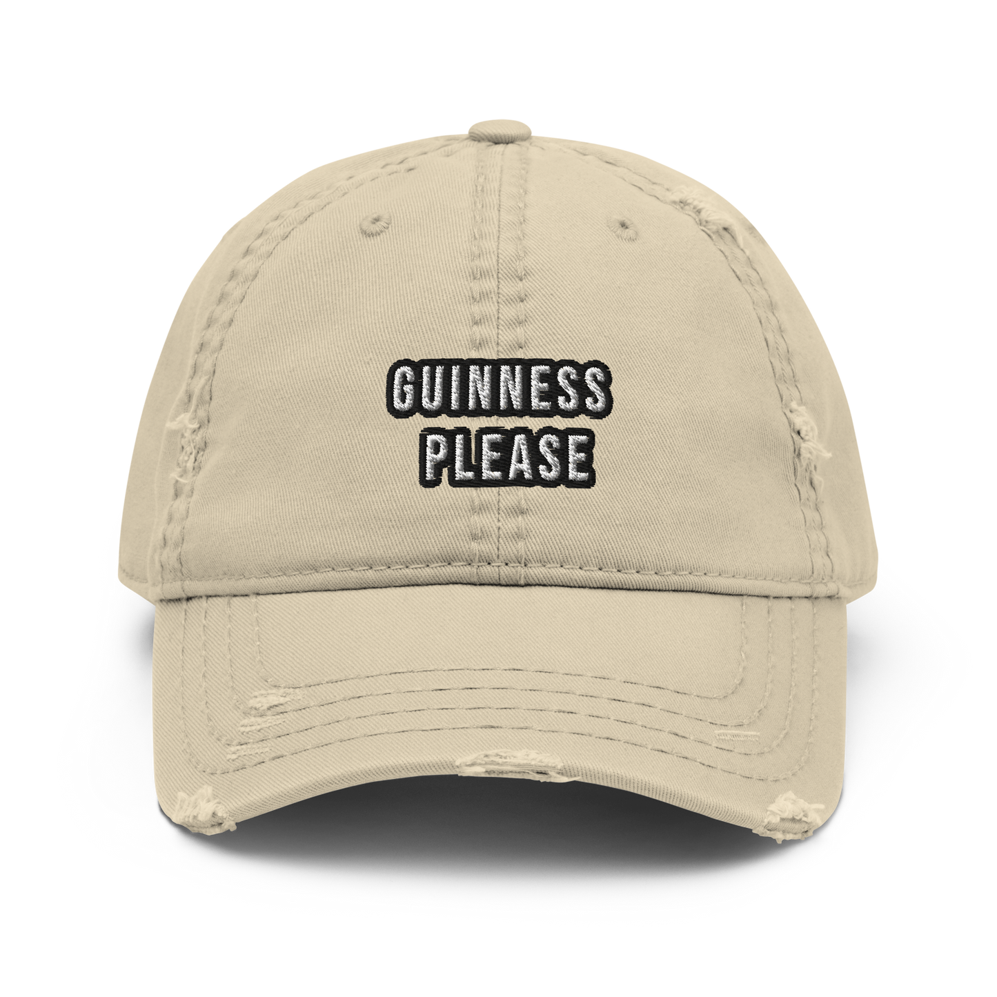 Guinness Please Funny Distressed Cap