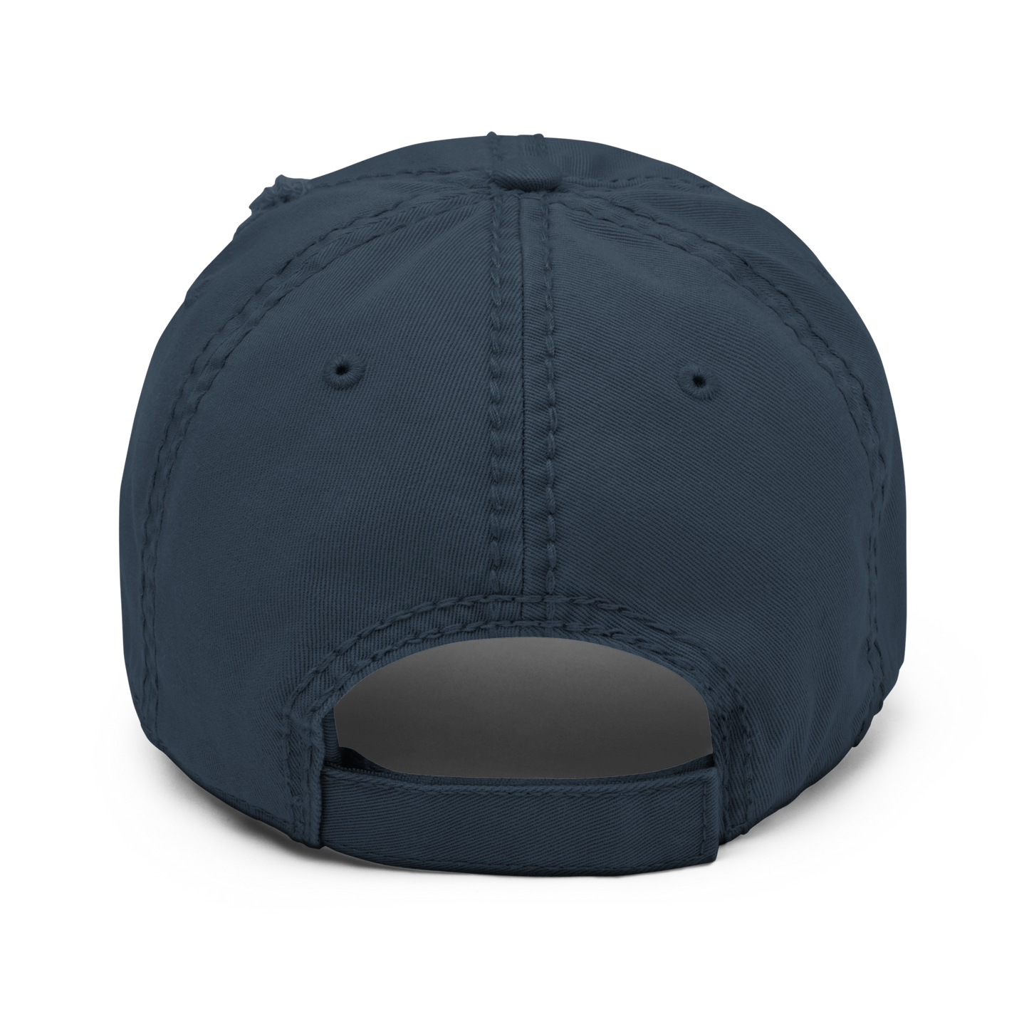 Navy Daddy Distressed Cap