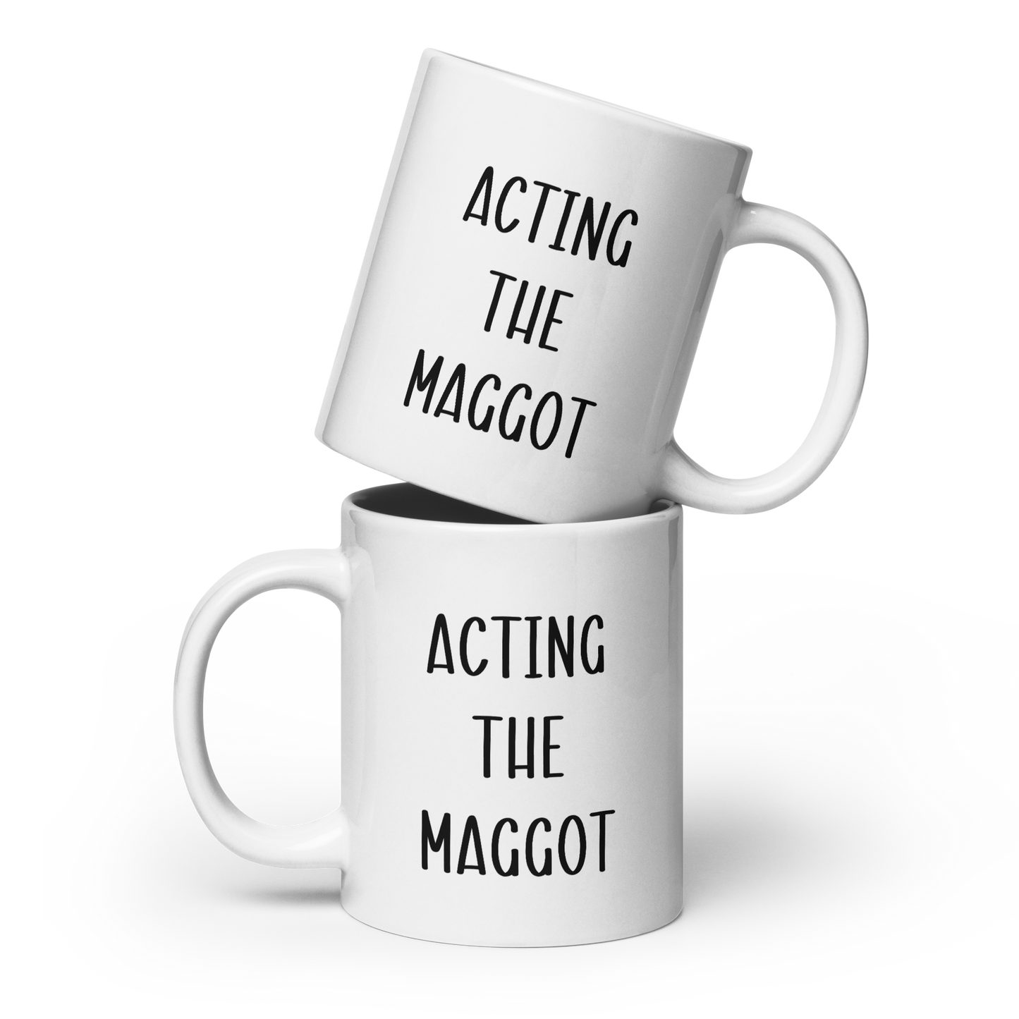 Acting the maggot funny Irish mug